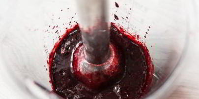 чернично-ванильная панна котта