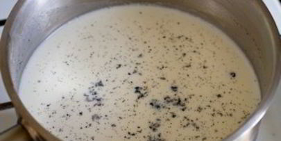 чернично-ванильная панна котта