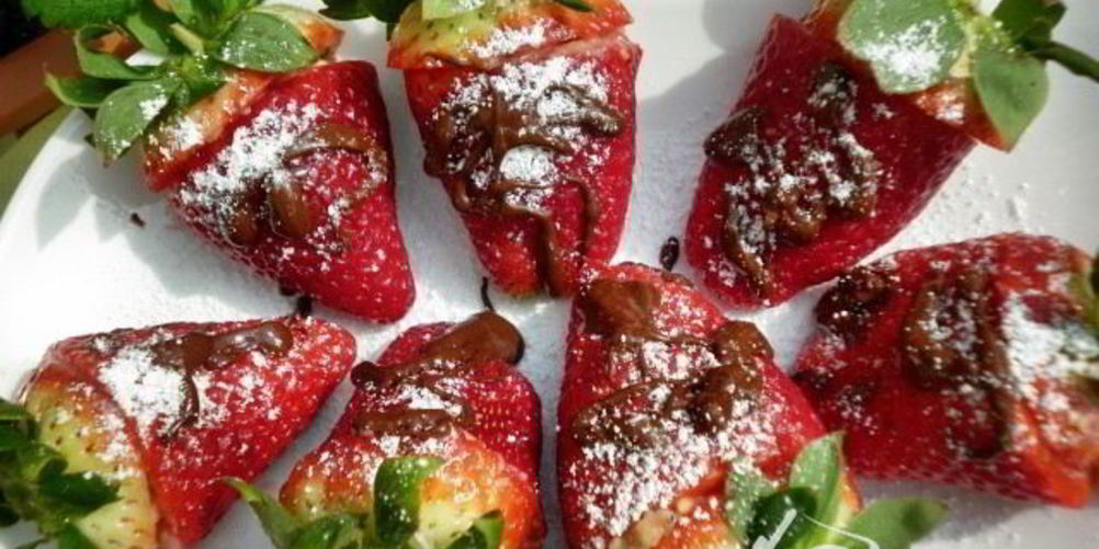 Рецепт десерт клубника фаршированная