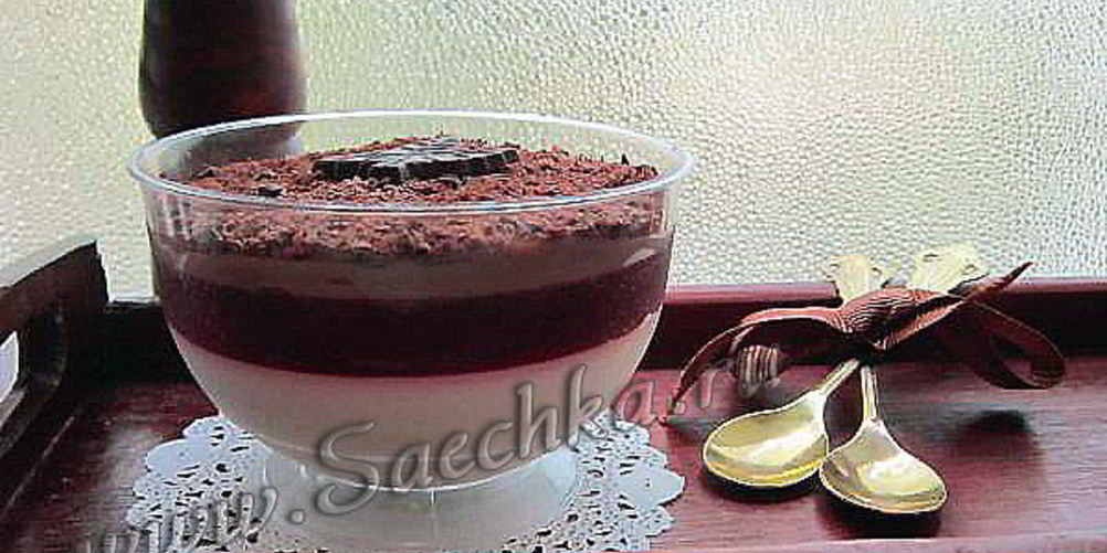 Рецепт десерт с шоколадным пудингом