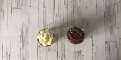 десерт в стакане слоями