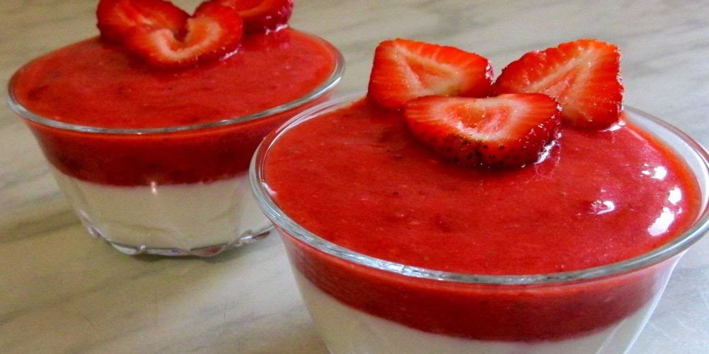 Рецепт диетический десерт из клубники