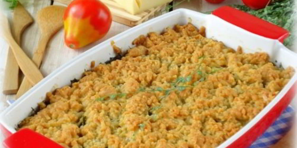 Рецепт кабачковый крамбл