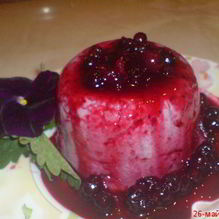 Рецепт Холодный пудинг из манной крупы