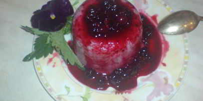 холодный пудинг из манной крупы