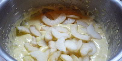 клафути с грушами и фундуком