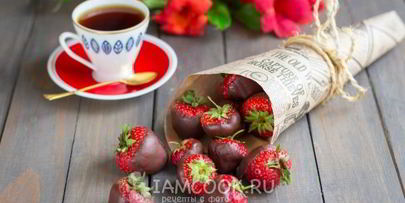 клубника в шоколаде