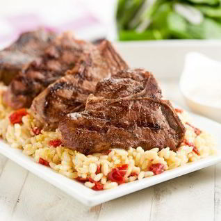 Баранина с горчичным кремом