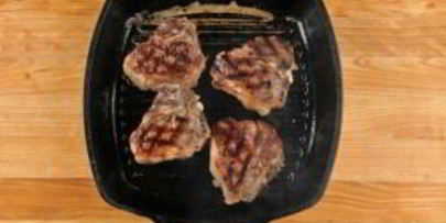 баранина с горчичным кремом