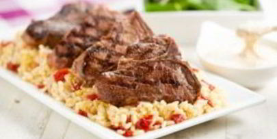 баранина с горчичным кремом