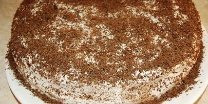 бисквит на горячем молоке со сметанно-йогуртовым кремом