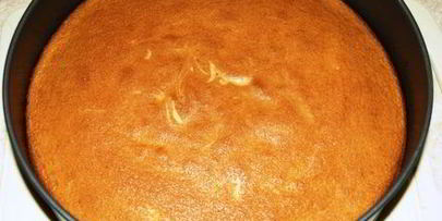 бисквит на горячем молоке со сметанно-йогуртовым кремом