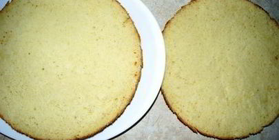 бисквит на горячем молоке со сметанно-йогуртовым кремом