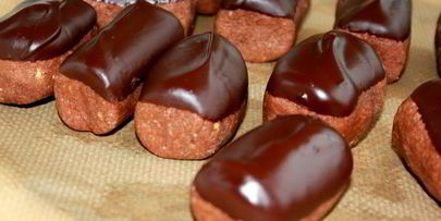 бисквитная картошка с шоколадным кремом