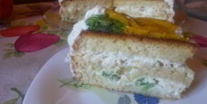 бисквитно-кремовый торт