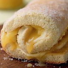 Рецепт Бисквитный рулет с заварным кремом