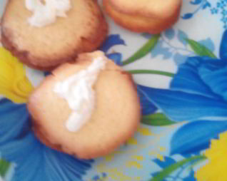 Бисквитные печенья с кремом