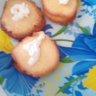 Бисквитные печенья с кремом
