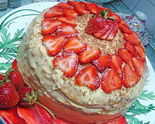 Блинный торт с нежным заварным кремом