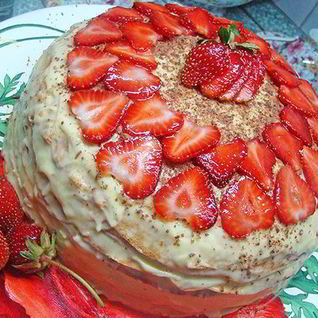 Блинный торт с нежным заварным кремом