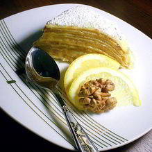 Рецепт Блинный тортик с миндальным кремом