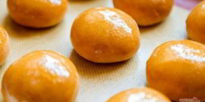 булочки с творожным кремом внутри