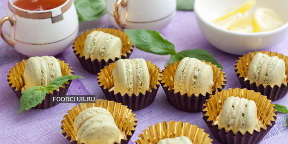 Рецепт фисташковые макаронс с базиликовым кремом