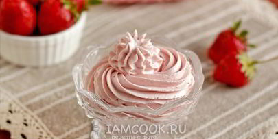 клубничный крем для торта