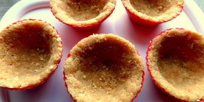 корзиночки десертные с кремом и бананом