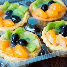 Рецепт Корзиночки с фруктами и кремом