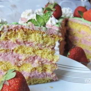 Крем для клубничного торта