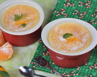 Крем-пудинг с мандаринами