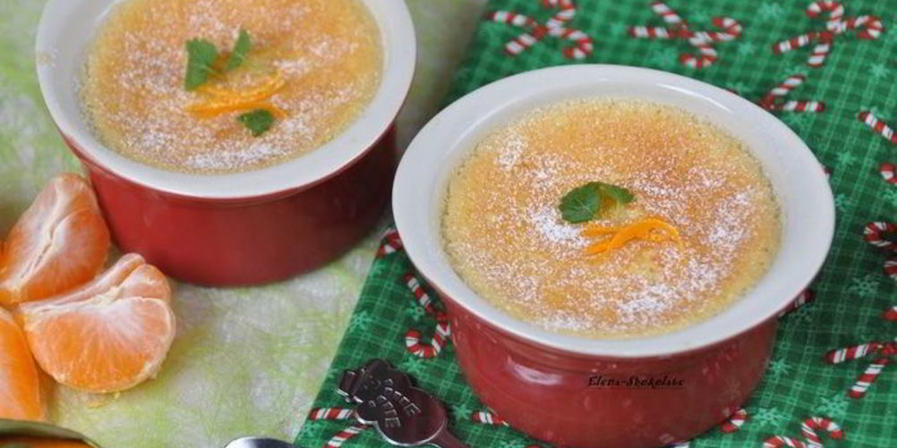 Рецепт крем-пудинг с мандаринами