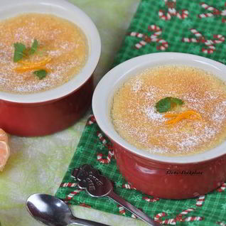 Крем-пудинг с мандаринами