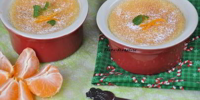 крем-пудинг с мандаринами