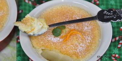 крем-пудинг с мандаринами