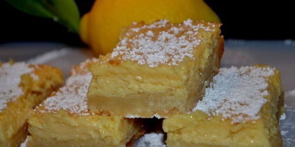 Рецепт кремовые лимонные квадратики