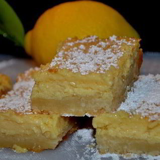Кремовые лимонные квадратики