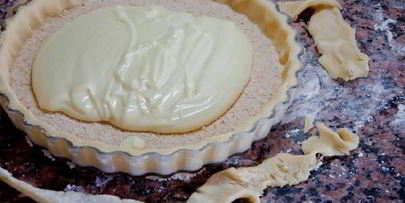 кростата с кремом из рикотты