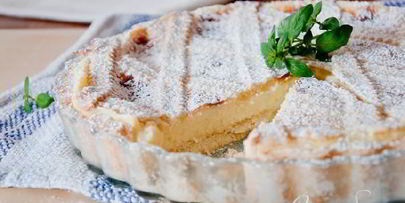 кростата с кремом из рикотты