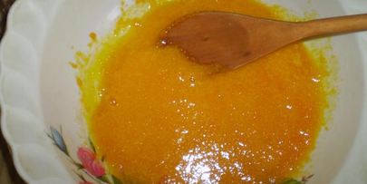 легкий бисквит с апельсиново-творожным кремом