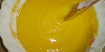 легкий бисквит с апельсиново-творожным кремом