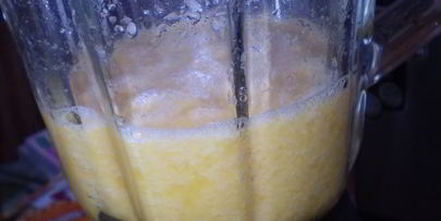 легкий бисквит с апельсиново-творожным кремом