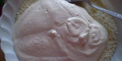 легкий бисквит с апельсиново-творожным кремом