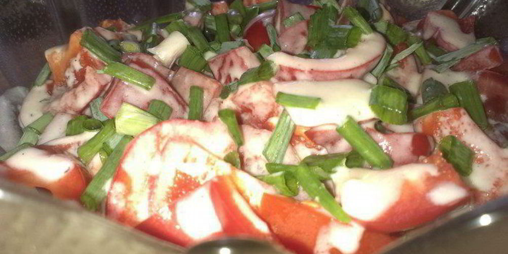 Рецепт летний салат-крем