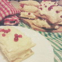 Рецепт Мильфей с кремом из маскарпоне