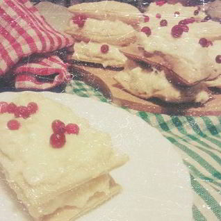 Мильфей с кремом из маскарпоне