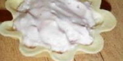 песочные корзинки с йогуртовым кремом