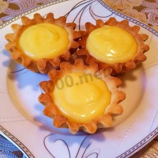 Песочные корзиночки с лимонным кремом