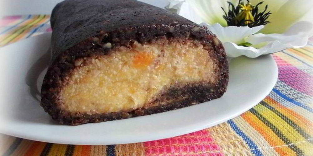 Рецепт шоколадный рулет с абрикосовым кремом